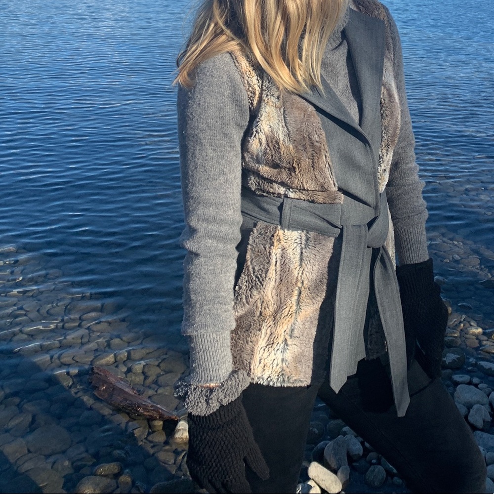 Grey Fur Vest